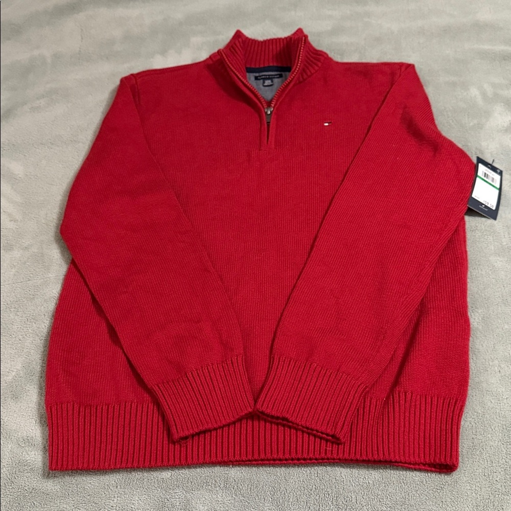 Tommy Hilfiger Red Knit Sweater